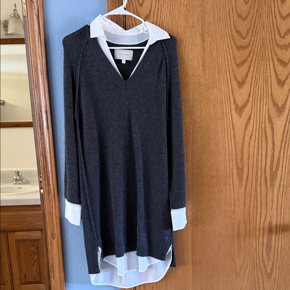 Brochu Walker Black and White Midi Dress